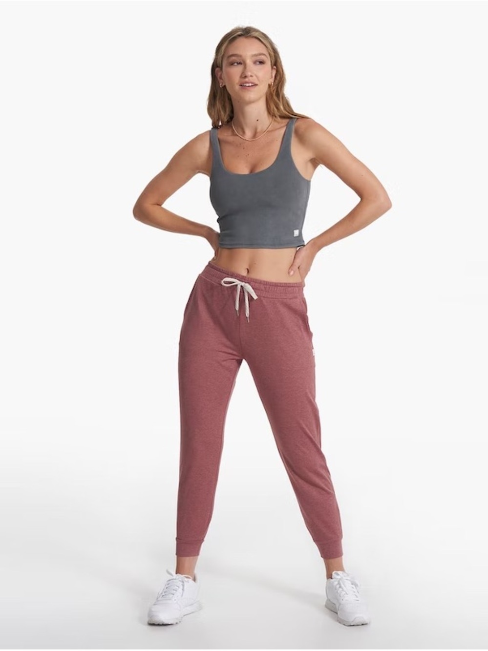 Vuori Performance Jogger Size XS Heather Mauve Pink Soft Lounge Joggers